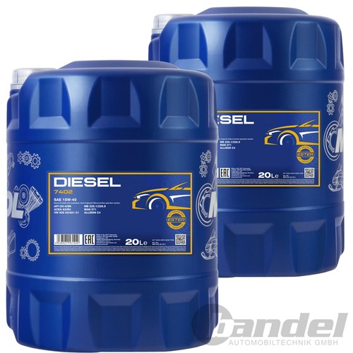 2x20 liter sae - 2x20, mannol