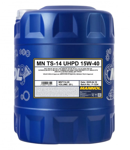 Mannol 7114 uhpd 15w - ts-14, 15w-40